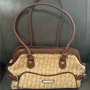 Rosetti Beige and Brown Shoulder Bag small